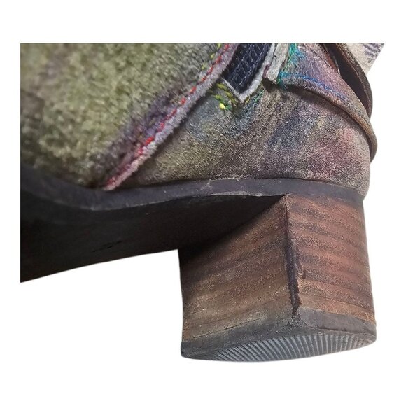 L'Artiste by Sprink Step Womens 36 Shazzam Leather Boot Navy Multi - Picture 12 of 16